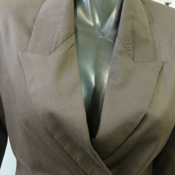 Vintage Tiffani fitted SMALL brown Blazer/Jacket - Picture 3 of 6